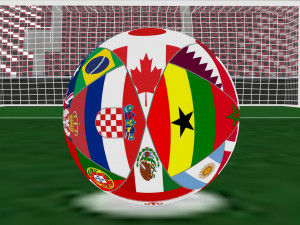 National Flags Al Rihla Adidas Official Qatar Fifa World Cup Ball 2022 3D Модель