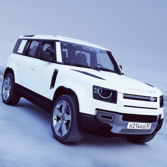land rover defender 2020 3D 모델 .c4d .max .obj .3ds .fbx .stl .blend 