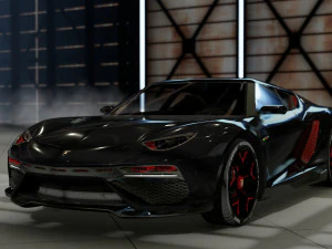 लेम्बोर्गिनी एस्टेरियन अवधारणा 3D मॉडल