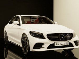 mercedes bnez c-class amg c180 Modelo 3D