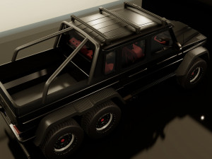 g-class 6x6 brabus black edition Modelo 3D