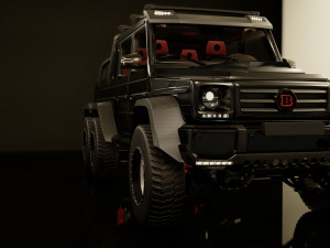 g-class 6x6 brabus black edition Modelo 3D