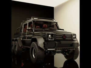 g-class 6x6 brabus black edition Modelo 3D