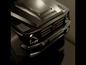 g-class 6x6 brabus black edition Modelo 3D