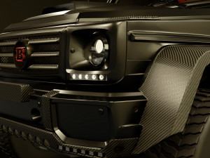 g-class 6x6 brabus black edition Modelo 3D