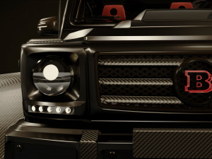 g-class 6x6 brabus black edition Modelo 3D