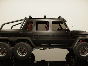 g-class 6x6 brabus black edition Modelo 3D