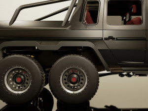 g-class 6x6 brabus black edition Modelo 3D