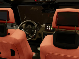 g-class 6x6 brabus black edition Modelo 3D