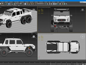 g-class 6x6 brabus black edition Modelo 3D