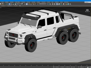 g-class 6x6 brabus black edition Modelo 3D