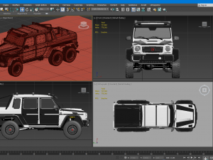 g-class 6x6 brabus black edition Modelo 3D