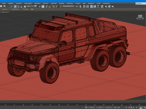 g-class 6x6 brabus black edition Modelo 3D