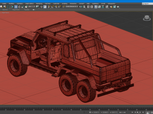 g-class 6x6 brabus black edition Modelo 3D