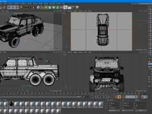g-class 6x6 brabus black edition Modelo 3D