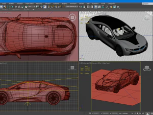 electric vehicle i8 3D Model