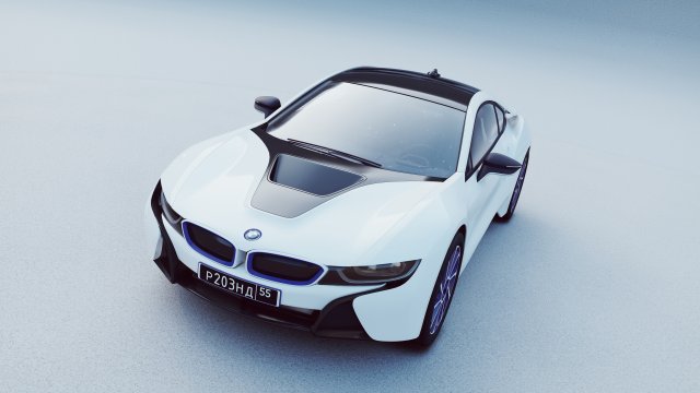 electric vehicle i8 3D Model .c4d .max .obj .3ds .fbx .stl .blend 