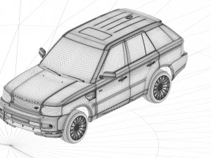 rangerover sport 2009 3D Model