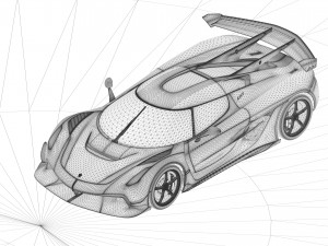 koenigsegg jesko 2020 Model 3D