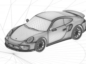 porsche 911 turbos 3D Model