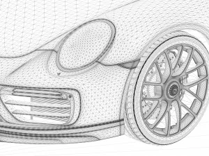 porsche 911 turbos 3D Model