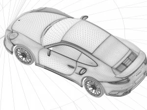 porsche 911 turbos 3D Model