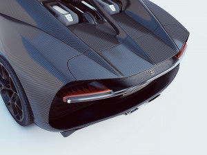bugatti chiron full interior 3D 모델