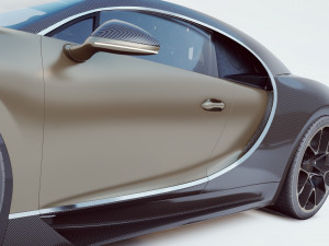 bugatti chiron full interior 3D 모델