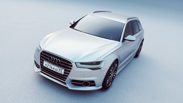audi a6 3D Модель .c4d .max .obj .3ds .fbx .stl .blend