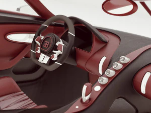 bugatti la voiture noire 3D Model