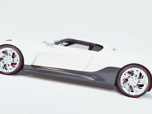 bugatti la voiture noire 3D Модель