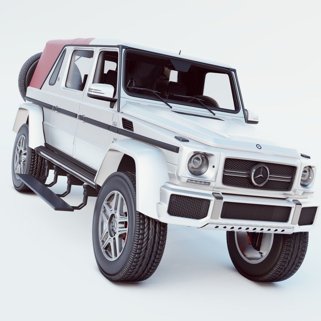 mercedes-benz maybach g65 ld v12 3Dモデル .c4d .max .obj .3ds .fbx .stl .blend 
