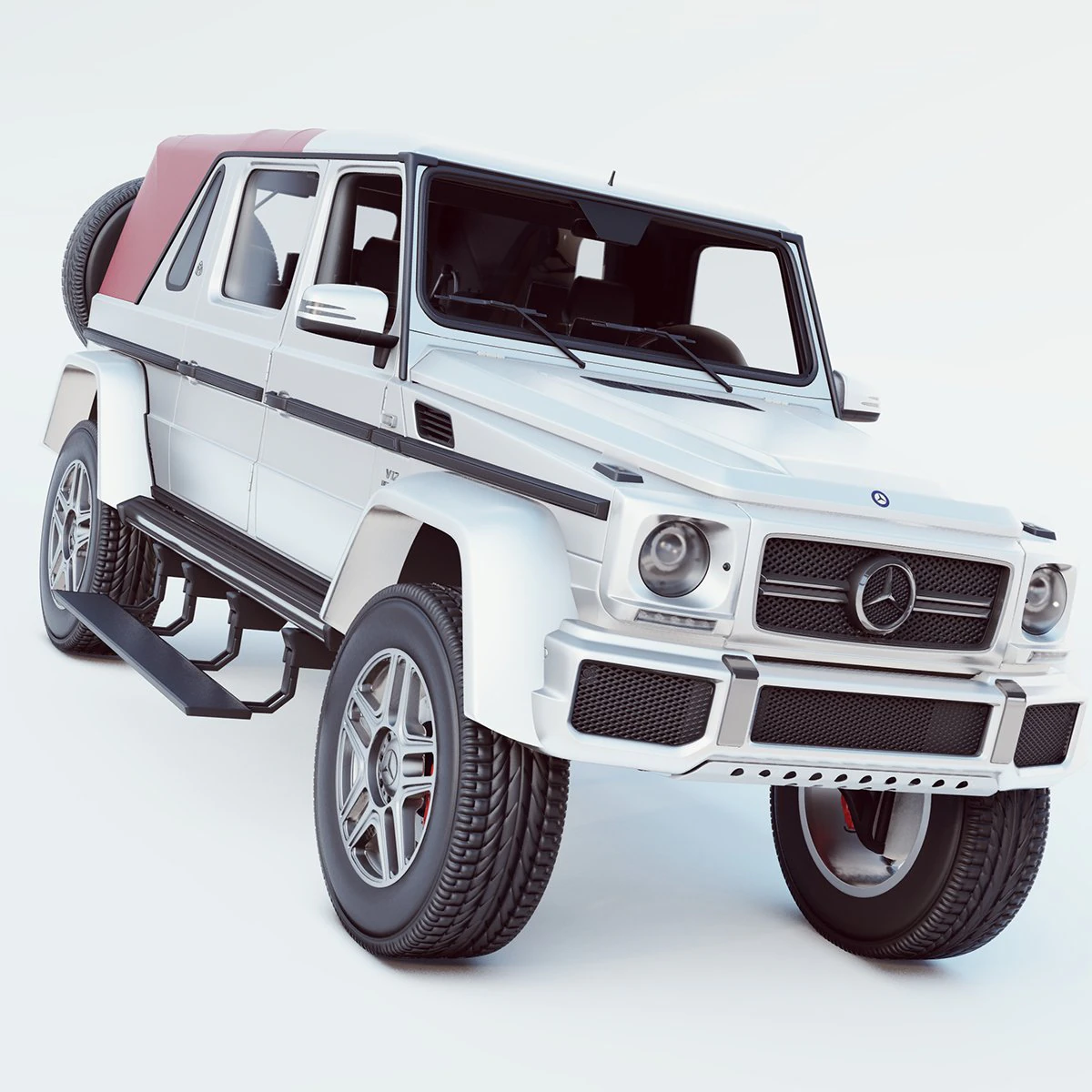 mercedes-benz maybach g65 ld v12 3D Model .c4d .max .obj .3ds .fbx .stl .blend 