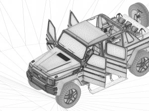 mercedes-benz maybach g65 ld v12 3D Model