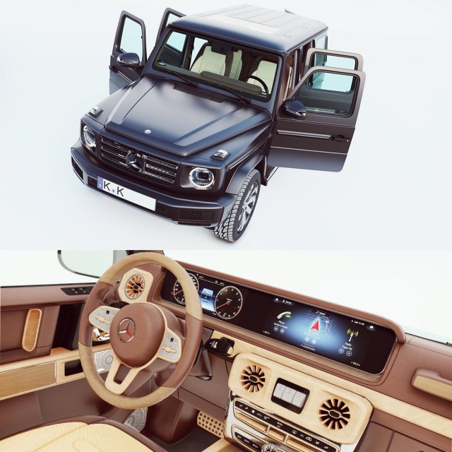 mercedes benz g63 g-class new edition 2019 3D 模型 .c4d .max .obj .3ds .fbx .stl .blend 
