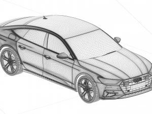 Audi A7 SportBack 3D Model