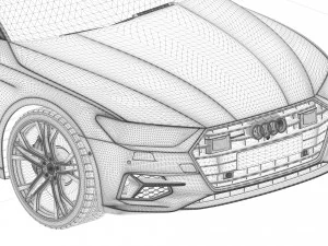 Audi A7 SportBack 3D Model