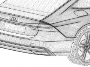 Audi A7 SportBack 3D Model