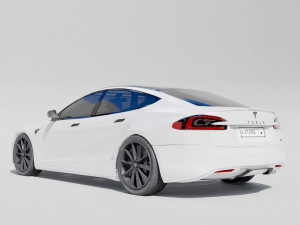 Tesla Plaid 2021 Modelo 3D
