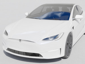 Tesla Plaid 2021 Modelo 3D