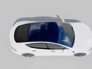Tesla Plaid 2021 Modelo 3D