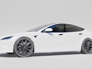 Tesla Plaid 2021 Modelo 3D