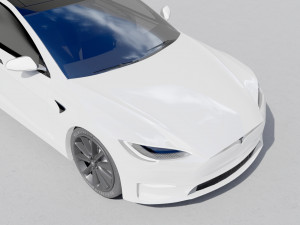 Tesla Plaid 2021 Modelo 3D