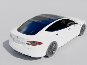 Tesla Plaid 2021 Modelo 3D