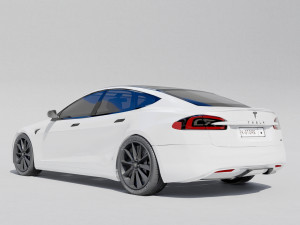 Tesla Plaid 2021 Modelo 3D
