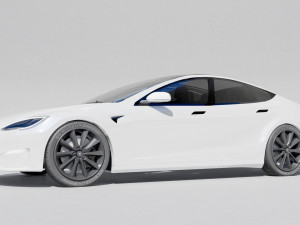 Tesla Plaid 2021 Modelo 3D
