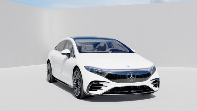 Mercedes Benz EQS 2022 3D 모델 .c4d .max .obj .3ds .fbx .stl .blend 