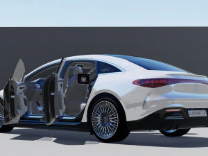 मर्सिडीज बेंज ईक्यूएस 2022 3D मॉडल
