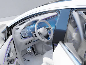 मर्सिडीज बेंज ईक्यूएस 2022 3D मॉडल