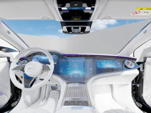 मर्सिडीज बेंज ईक्यूएस 2022 3D मॉडल